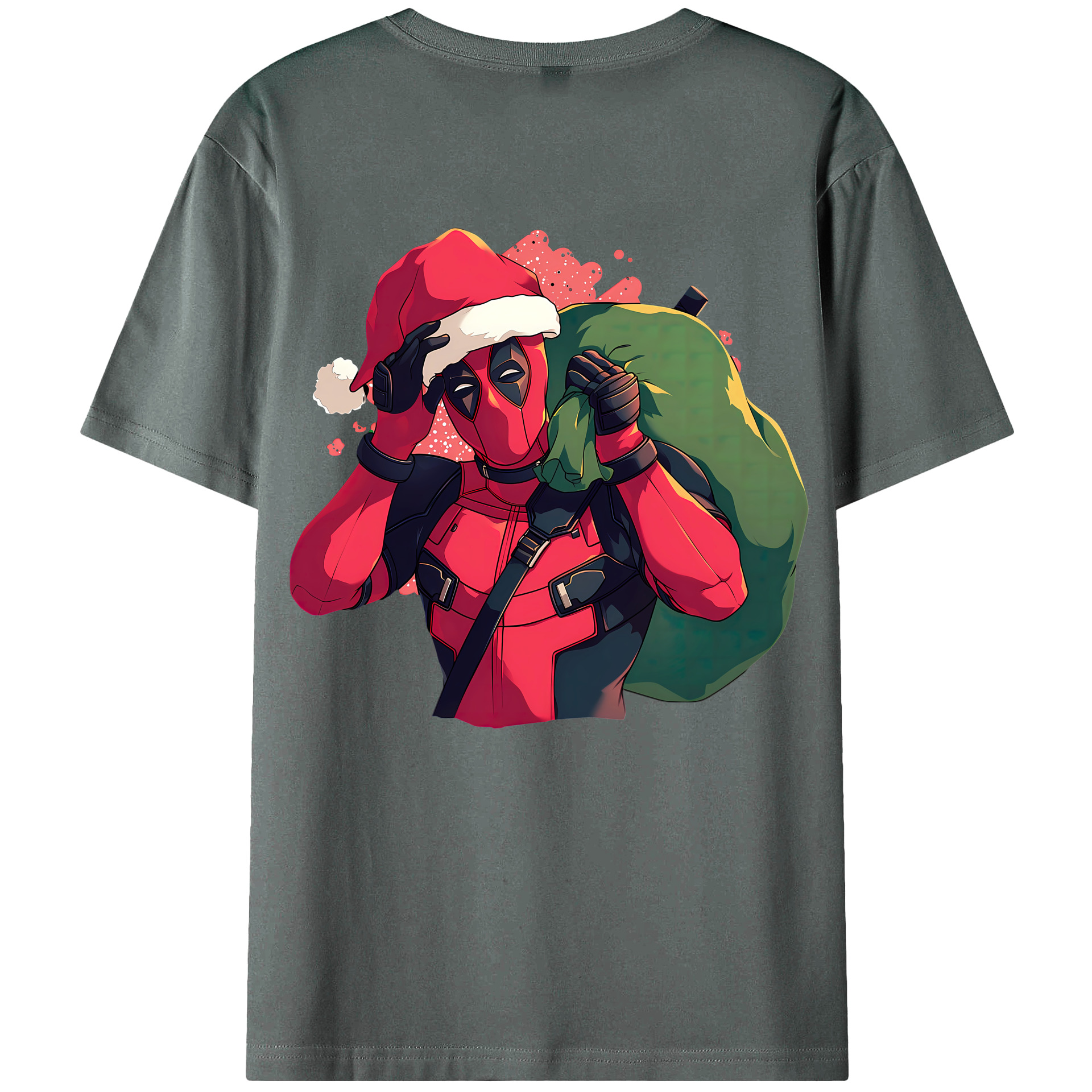 （画像用） Deadpool デッドプール 綿100％半袖Tシャツ（背面プリント）